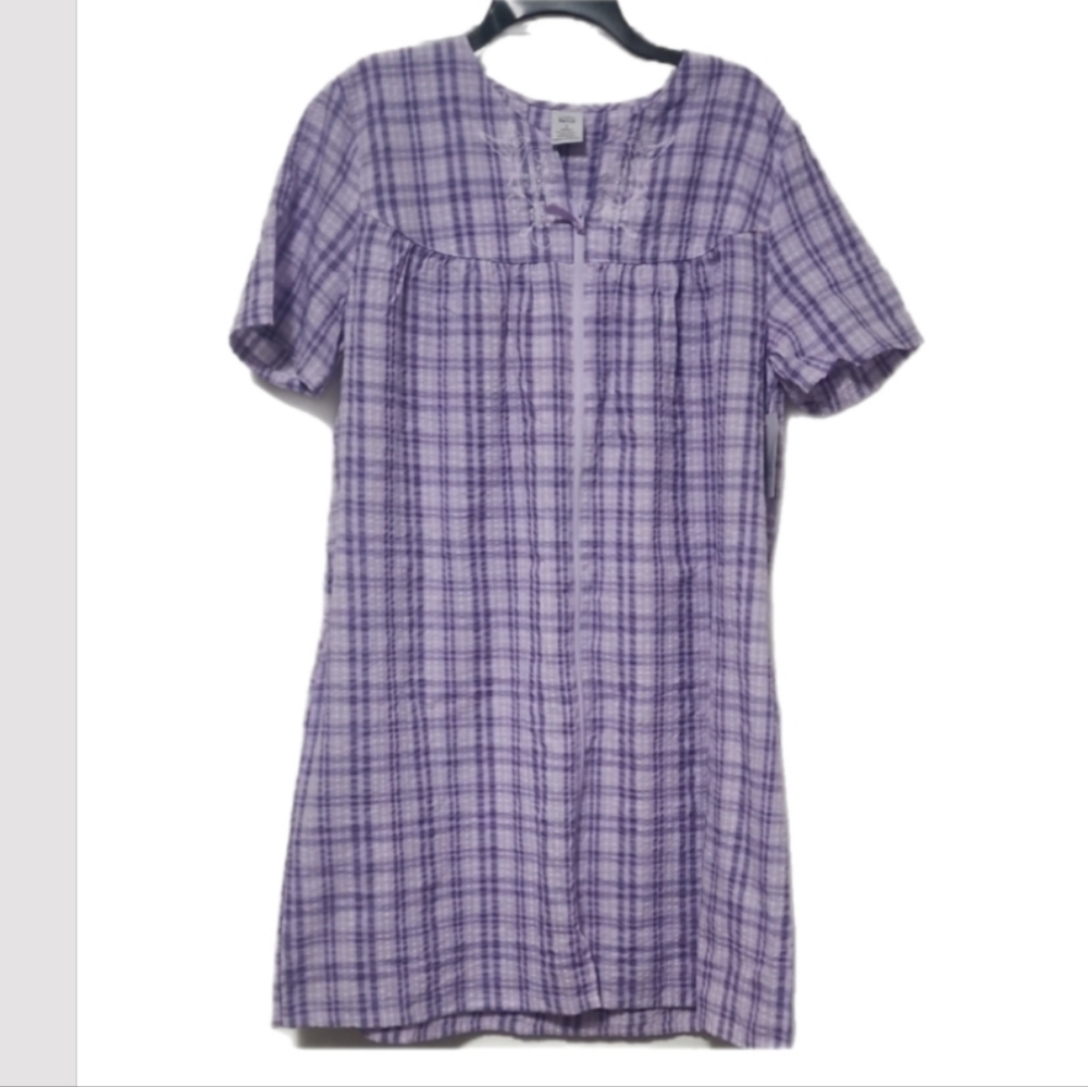 Croft & Barrow Lavender Plaid Mumu
